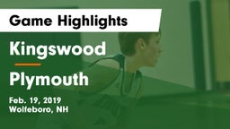 Kingswood  vs Plymouth  Game Highlights - Feb. 19, 2019