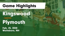 Kingswood  vs Plymouth  Game Highlights - Feb. 25, 2020