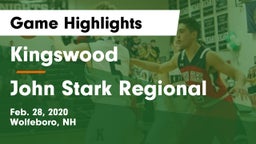 Kingswood  vs John Stark Regional  Game Highlights - Feb. 28, 2020