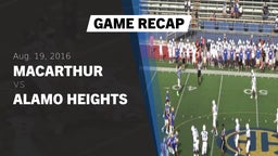 Recap: MacArthur  vs. Alamo Heights  2016