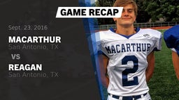 Recap: MacArthur  vs. Reagan  2016