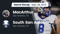 Recap: MacArthur  vs. South San Antonio  2019