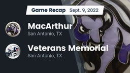 Recap: MacArthur  vs. Veterans Memorial 2022