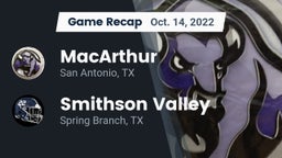 Recap: MacArthur  vs. Smithson Valley  2022