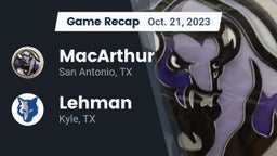 Recap: MacArthur  vs. Lehman  2023