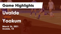 Uvalde  vs Yoakum Game Highlights - March 26, 2021