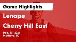 Lenape  vs Cherry Hill East  Game Highlights - Dec. 23, 2021