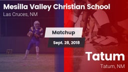 Matchup: Mesilla Valley Chris vs. Tatum  2018