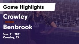 Crowley  vs Benbrook  Game Highlights - Jan. 21, 2021