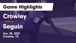 Crowley  vs Seguin  Game Highlights - Jan. 28, 2022