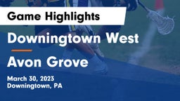 Downingtown West  vs Avon Grove  Game Highlights - March 30, 2023