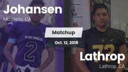Matchup: Johansen vs. Lathrop  2018