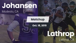 Matchup: Johansen vs. Lathrop  2019