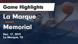 La Marque  vs Memorial  Game Highlights - Dec. 17, 2019