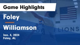 Foley  vs Williamson  Game Highlights - Jan. 4, 2024
