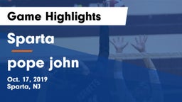 Sparta  vs pope john Game Highlights - Oct. 17, 2019