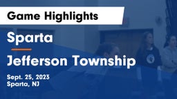Sparta  vs Jefferson Township  Game Highlights - Sept. 25, 2023