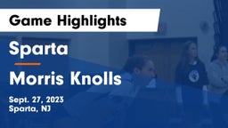 Sparta  vs Morris Knolls  Game Highlights - Sept. 27, 2023