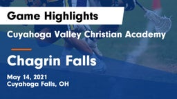 Cuyahoga Valley Christian Academy  vs Chagrin Falls  Game Highlights - May 14, 2021