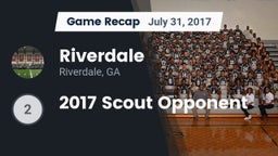 Recap: Riverdale  vs. 2017 Scout Opponent 2017