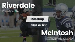 Matchup: Riverdale High vs. McIntosh  2017