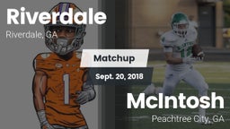 Matchup: Riverdale High vs. McIntosh  2018