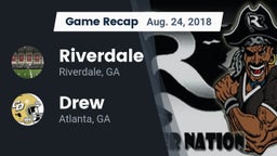 Recap: Riverdale  vs. Drew  2018