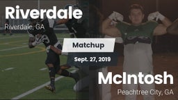 Matchup: Riverdale High vs. McIntosh  2019
