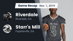 Recap: Riverdale  vs. Starr's Mill  2019