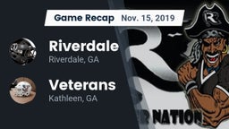 Recap: Riverdale  vs. Veterans  2019
