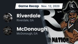 Recap: Riverdale  vs. McDonough  2020