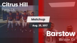 Matchup: Citrus Hill High Sch vs. Barstow  2017