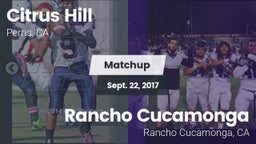 Matchup: Citrus Hill High Sch vs. Rancho Cucamonga  2017