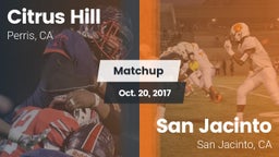 Matchup: Citrus Hill High Sch vs. San Jacinto  2017