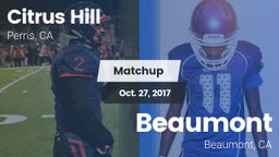 Matchup: Citrus Hill High Sch vs. Beaumont  2017