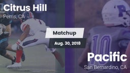 Matchup: Citrus Hill High Sch vs. Pacific  2018