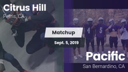 Matchup: Citrus Hill High Sch vs. Pacific  2019