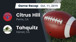 Recap: Citrus Hill  vs. Tahquitz  2019