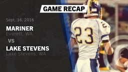 Recap: Mariner  vs. Lake Stevens  2016