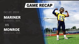 Recap: Mariner  vs. Monroe  2016