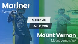 Matchup: Mariner  vs. Mount Vernon  2016