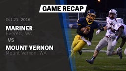 Recap: Mariner  vs. Mount Vernon  2016