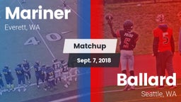 Matchup: Mariner  vs. Ballard  2018
