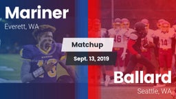 Matchup: Mariner  vs. Ballard  2019