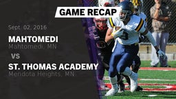 Recap: Mahtomedi  vs. St. Thomas Academy   2016