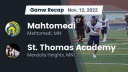 Recap: Mahtomedi  vs. St. Thomas Academy   2022