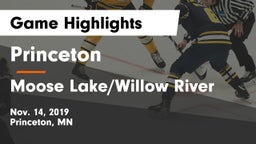Princeton  vs Moose Lake/Willow River  Game Highlights - Nov. 14, 2019