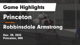 Princeton  vs Robbinsdale Armstrong  Game Highlights - Dec. 28, 2023