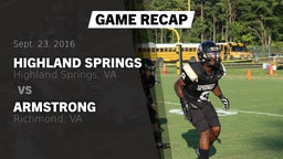 Recap: Highland Springs  vs. Armstrong  2016