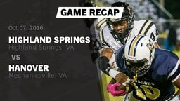 Recap: Highland Springs  vs. Hanover  2016